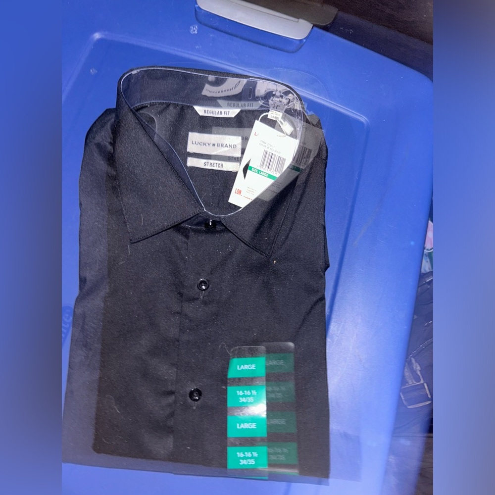 Lucky brand button down. Size large